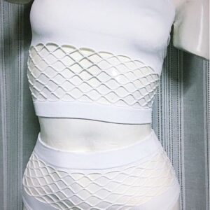 Top hole red c/bretel seamless